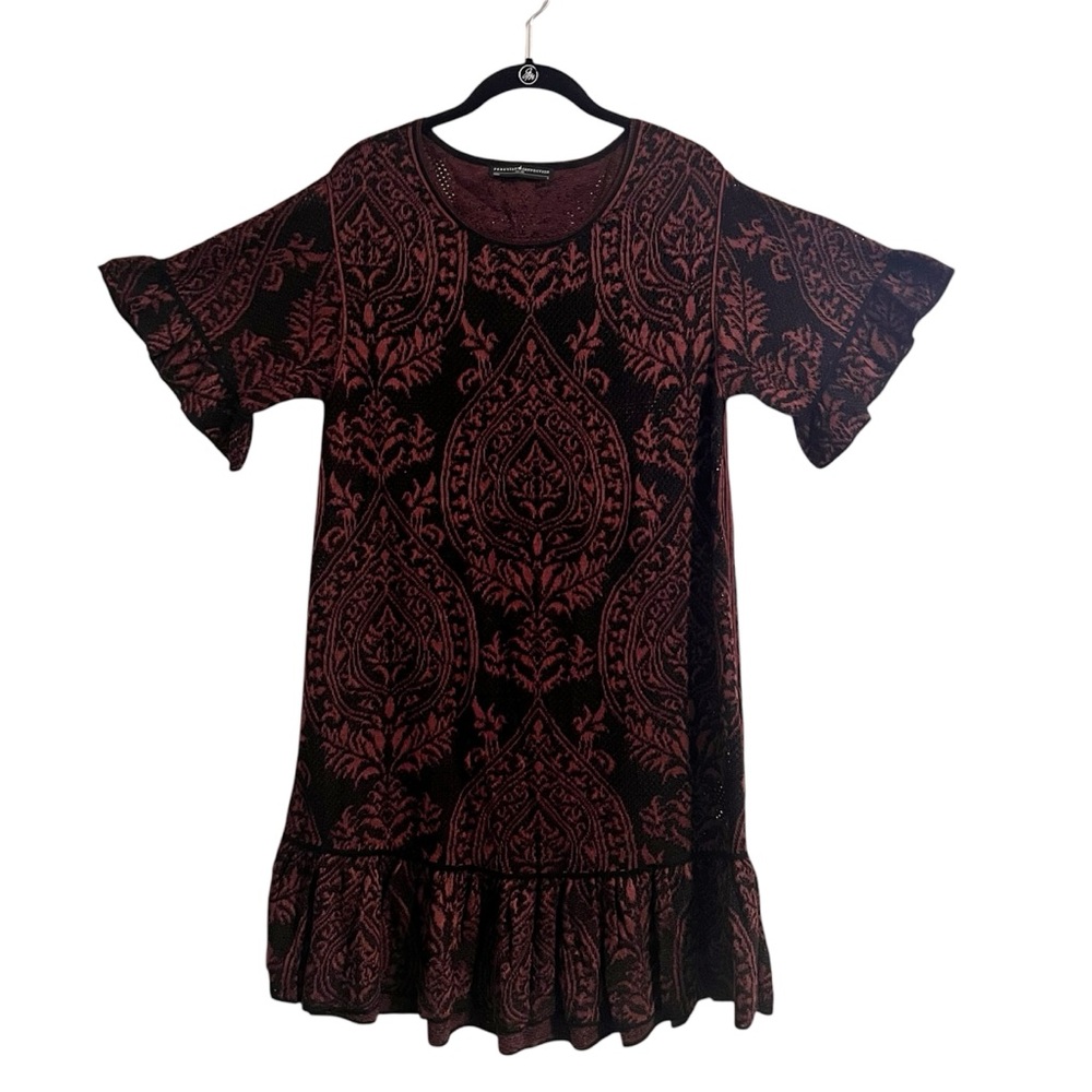 Peruvian Connection knit half sleeve dress size S